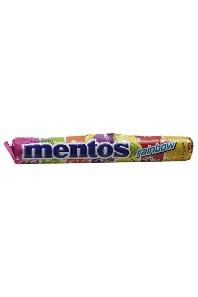 Mentos Rainbow Chewy Dragees, Chewing Gum Pack of 3