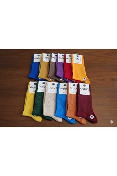Aytuğ PAMUK SOKET ERKEK ÇORABI; ASORTİ 12'Lİ KUTU; MEVSİMLİK; 41-45