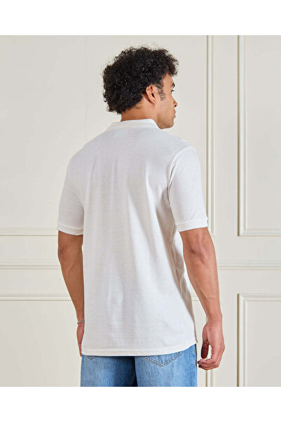 REDTAG Men Ivory Classic Polo Shirt