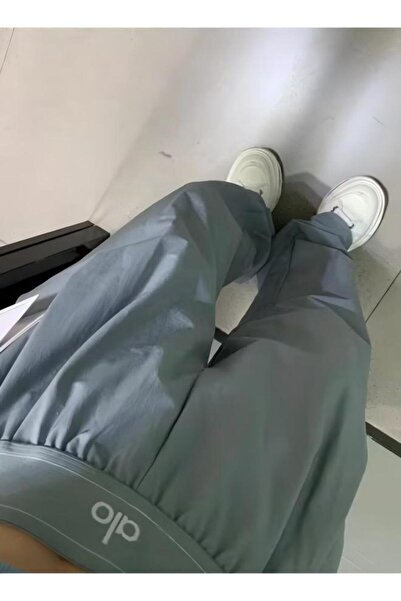 Alo 30 inches Women Casual Wide Leg Pants - Straight Sweatpants (Grey）