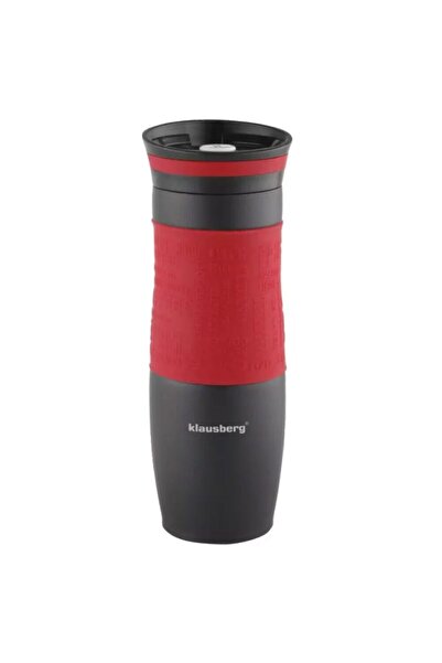 Kinghoff Cana termica din inox, rosu, capacitate 500ml,