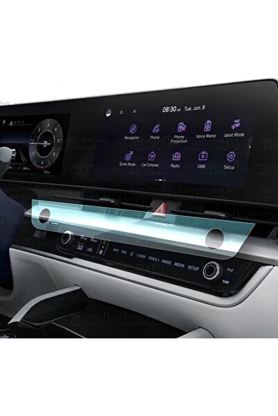 ael-tech واقي شاشة نانو 9h للوحة التحكم في تكييف الهواء لسيارة كيا سبورتاج 2022-2025