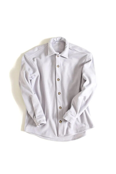 PEYORA Beige Unisex Thick Winter Genuine Fleece Shirt