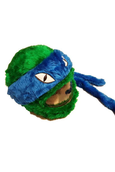 Gonga Husa amuzanta casca moto Funny Rider, marime universala, Gonga® Albastru/Verde