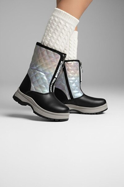 Görkem bebe ayakkabı ve tekstil Girls' Snow Boots with Skin Zipper