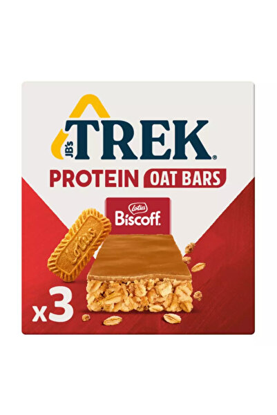 Trek ألواح بروتين الشوفان بنكهة لوتس بسكوف - 3 × 50 غرام