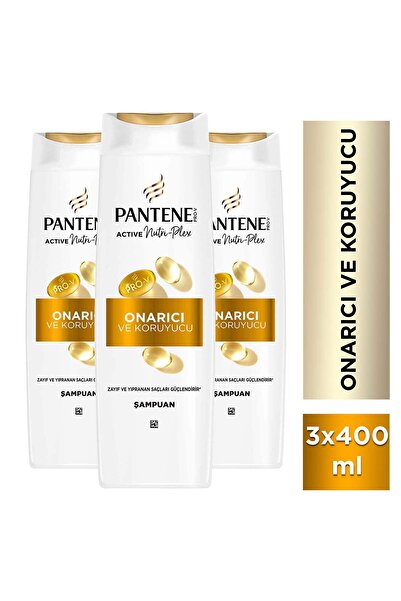 Pantene Active Nutri-Plex Onarıcı & Koruyucu Şampuan 400ml Yıpranmış Saçlar i...