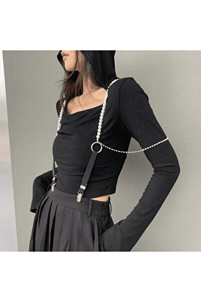 CRM Decorative Fashion Straps with Pearls, – Modern Accessory for Dresses, Blouses and Skirts