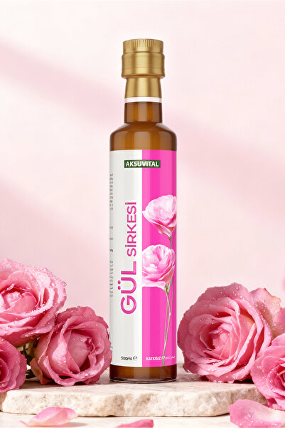 Aksu Vital Gül Sirkesi 500 ml - Katkısız, Doğal Fermantasyon