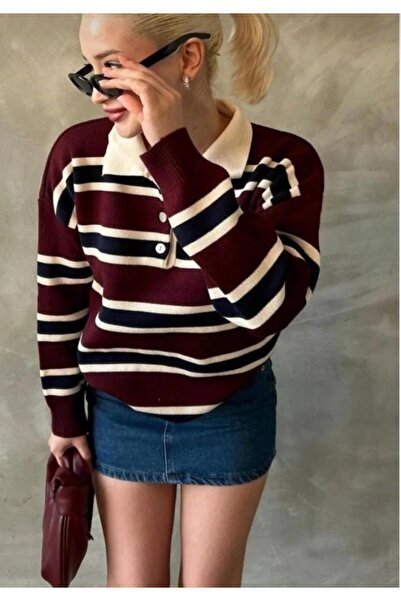 ModaYaren Polo Neck 3 Buttons Sweater (Soft Texture)