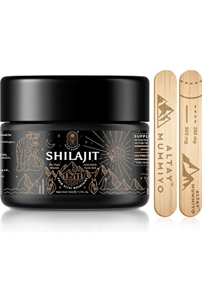 ALTAY MUMMIYO Shilajit Resin with Fulvic Acid & Trace Minerals, Siberian Shil...