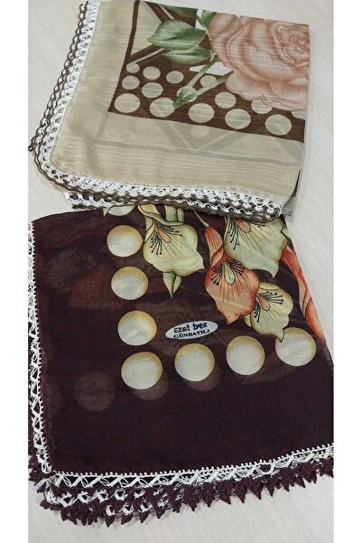 Papatyam 2 Pieces // 100 X 100 // Very Light, Slanted Weave // Hand-Embroider...