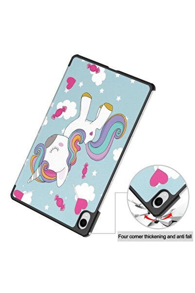SKYDDAR INNOVATION Tablet case for Samsung Galaxy Tab S11 Ultra, Multi-Angle support, FoldPro, Unicorn, set sticker