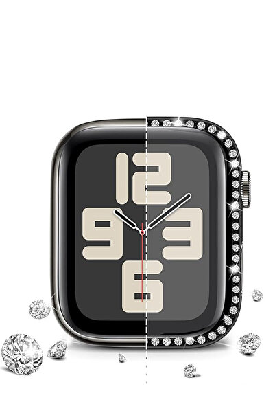 Nezih Case Apple Watch Series 2/3/4/5/6/7/8/9/Se 38mm 40mm 41mm and Series 10/11 42mm Compatible Rhinestone Case Protector