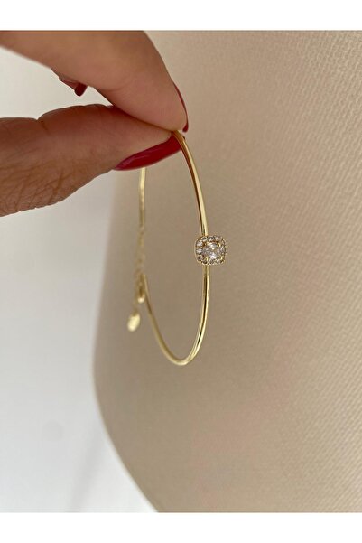 Lumel Takı Lumel Rodyum Kaplama Minimal Zirkon Taşlı Baget Ayarlanabilir Kele...