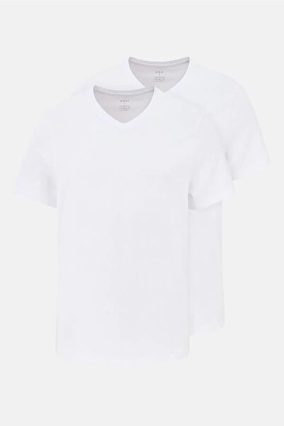 Dagi 2 Pieces, Compact, Men's V-Neck Undershirt & T-Shirt, Cotton & Stretch Fabric