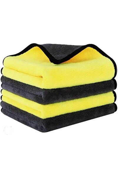 Generic Professional Premium Microfiber Towels - Dual-Sided Car Washing & Detailing, 4 Pack