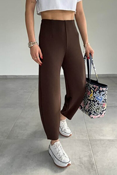 Swana Women's Crepe Balloon Pants Without Belt