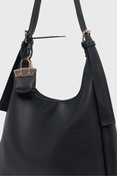 Newish Polo Women's Black Shoulder and Shoulder Bag Large Hobo Model Daily Stylish Bag