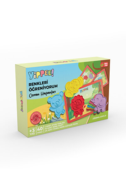 YİPPEE أنا أتعلم الألوان – موضوع حيوانات الغابة |   لعبة مطابقة الألوان
