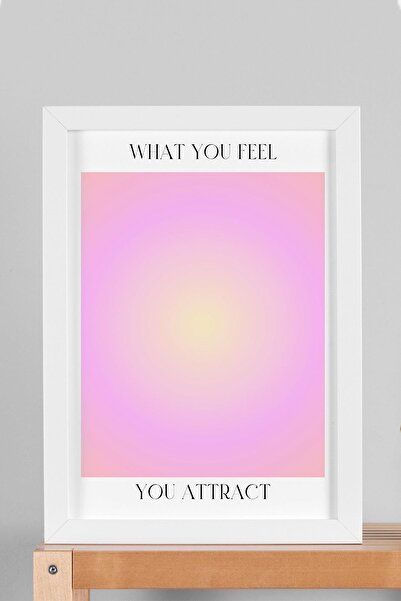 Saturn Ce te atrage pe sine? Pictură înrămată cu aură, culori energetice