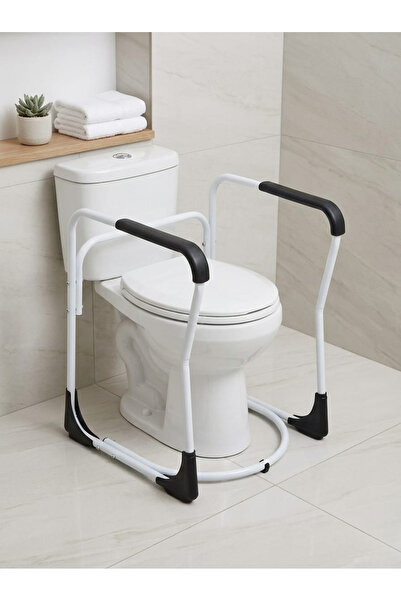 MEDONZA Yaşlı ve Engelli Için Tuvalet Destek Barı - Klozet Kenarı Oturma Kalkma Yardımcısı Tutunma Çerçevesi