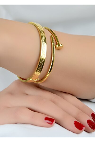 16 gr (GRAM) 2'li Grekli & Çivi Kelepcee 22 Ayar Altın