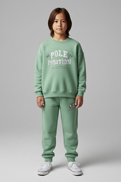 ALG Boys' Front and Back Race Print Embroidered Detail Winter Suit