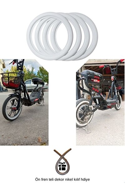 AYM Volta Vsm Ön 16-Arka 14 beyaz Yanak seti 4 lü ( İç lastikli modele uyumlu...