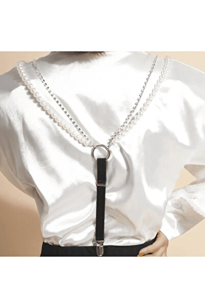 CRM Decorative Fashion Straps with Pearls, – Modern Accessory for Dresses, Blouses and Skirts