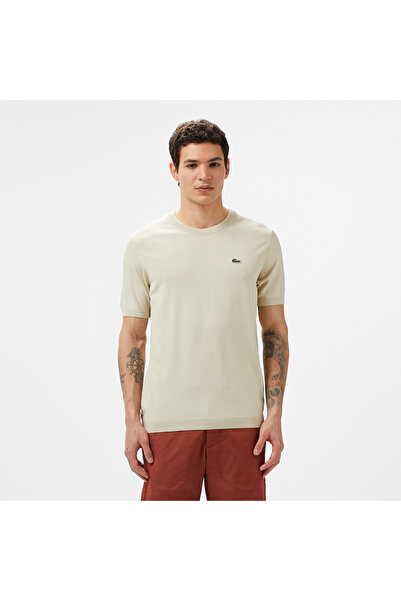 Lacoste Erkek Regular Fit Bej Triko