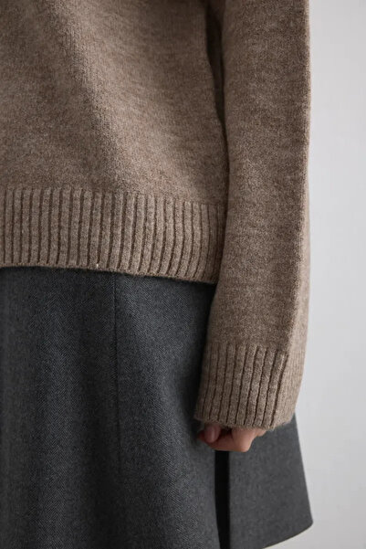 Gusto Βασικό πλεκτό πουλόβερ - Βιζόν