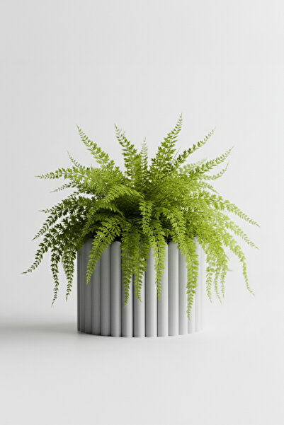 OEM Rounded Columns Decorative Pot – Graphite Mist Color