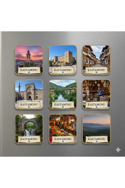 wonderlike Kastamonu Temalı 9 Lu Magnet