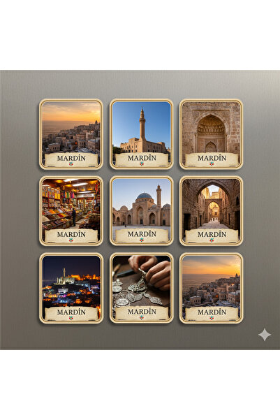 wonderlike Mardin Temalı 9 Lu Magnet