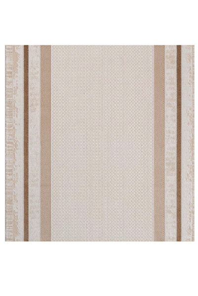 Koza Halı Kilyos Koleksiyonu 46231D Vizon – Modern Şerit Desenli, Yumuşak Dokulu 10 mm Halı