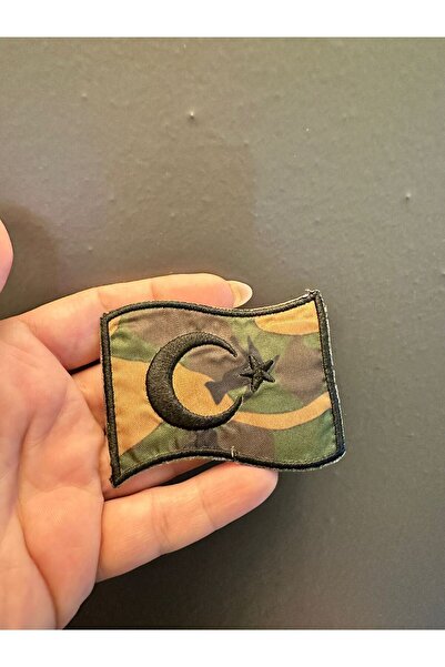 Gönülden Tasarım 7X5 Cm Epaulete de camuflaj cu steag militar, care se lipesc cu fierul de călcat