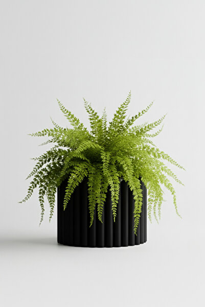 OEM Rounded Columns Decorative Pot – Midnight Onyx Color