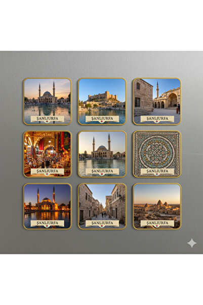 wonderlike Şanlıurfa Temalı 9 Lu Magnet