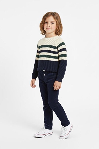 MiaBaby Striped Knitwear Sweater Pants Set