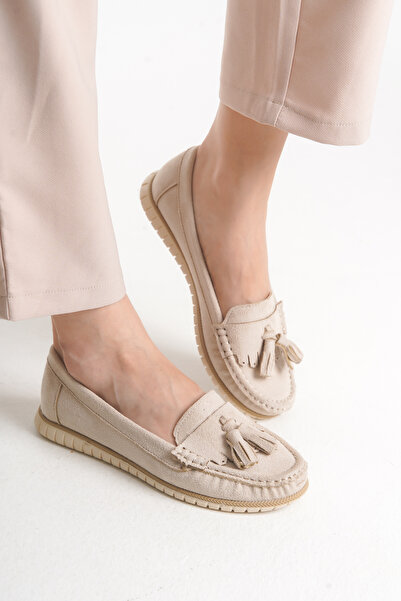 FEMME حذاء روما لوفر كاجوال للنساء باللون البيج