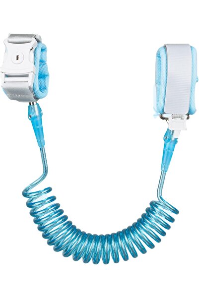 JZS حزام أمان للأطفال الصغار مع قفل مفتاح لمنع الضياع، بطول 1.5 متر، أزرق