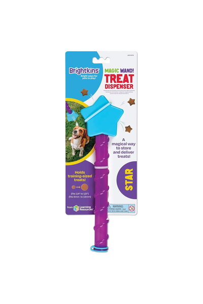 Brightkins Jucarie dresaj caini - Jucarie eliberare recompense - Bagheta magica (stea)