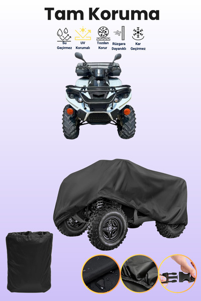 dokaca غطاء بلاستيكي أسود لمركبة ATV طراز Kuba Lh 400، غطاء واقي للمركبة