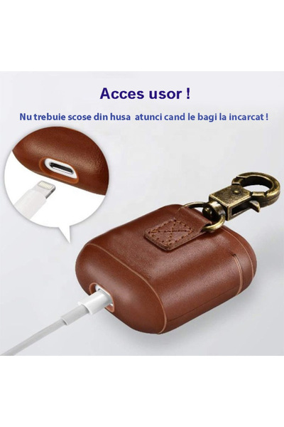 MODVIA Protective case for headphones, made of quality natural leather