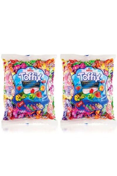 Elvan Set de bomboane gumate Toffix Mix, Elvan, arome de fructe, 2 x 1 kg