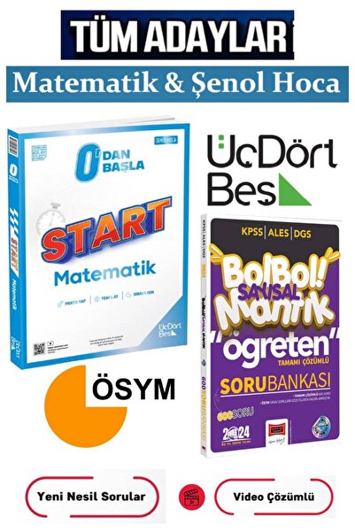 Üç Dört Beş Yayıncılık Üç Dört Beş Yayınları 0'dan Start Matematik Şenol Hoca...
