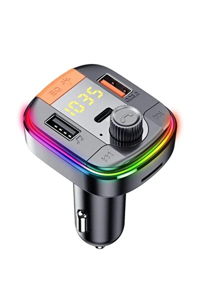 Tradeo Car MP3 Transmitter with QC3.0 Fast Charging, Bluetooth, LED Display &...