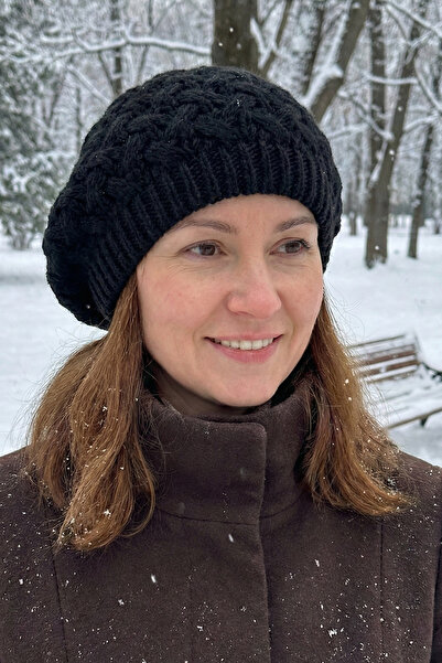 Modex Fluffy Knit Pattern Casual Soft Beanie