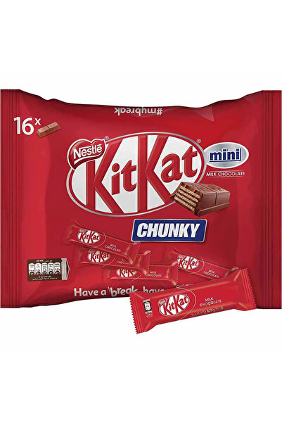 Nestle KitKat Chunky Mini Milk Chocolate Bar 250gms (16 Minis) Pack of 2